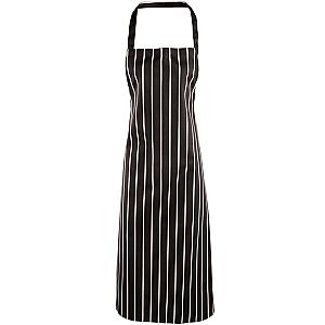 Premier Stripe Apron - Black/White