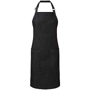 Premier Fairtrade Organic Cotton Denim Bib Apron - Indigo Denim