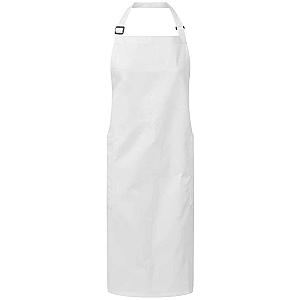 Premier Recycled Polyester and Fairtrade Organic Cotton Bib Apron - White