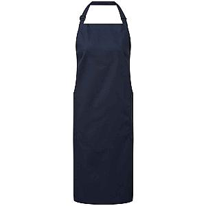 Premier Recycled Polyester and Fairtrade Organic Cotton Bib Apron - Navy