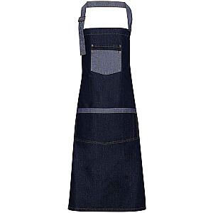 Premier Domain Bib Apron - Indigo Denim