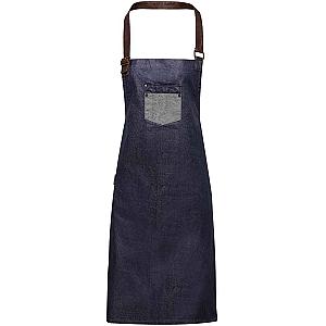 Premier Division Bib Apron - Indigo Denim