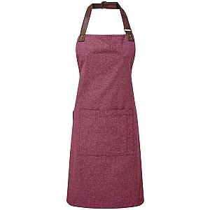 Premier Annex Oxford Bib Apron - Burgundy