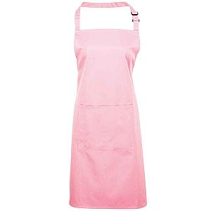 Premier 'Colours' Bib Apron with Pocket - Pink
