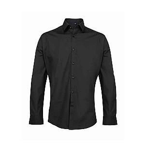 Premier Supreme Long Sleeve Poplin Shirt - Black