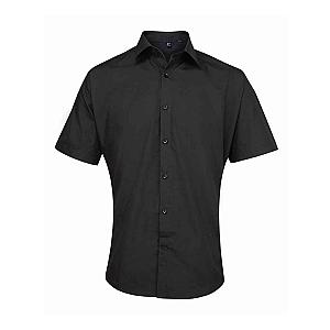 Premier Supreme Short Sleeve Poplin Shirt - Black
