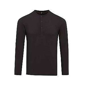Premier Long John Roll Sleeve T-Shirt - Black