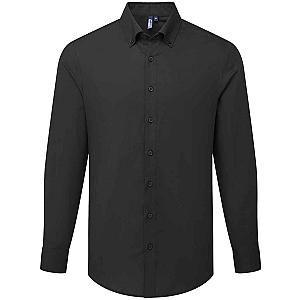Premier Supreme Long Sleeve Oxford Shirt - Black