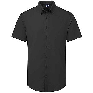 Premier Supreme Short Sleeve Oxford Shirt - Black