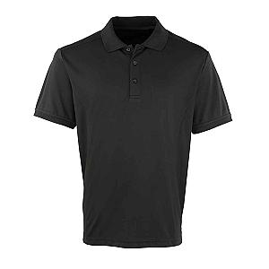 Premier Coolchecker® Piqué Polo Shirt - Black