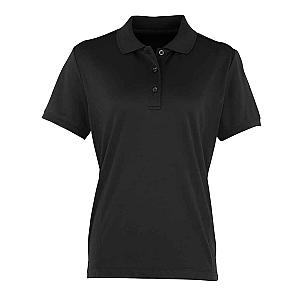 Premier Ladies Coolchecker® Piqué Polo Shirt - Black