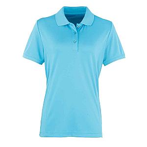Premier Ladies Coolchecker® Piqué Polo Shirt - Turquoise Blue