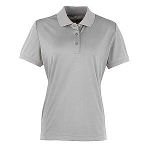Premier Ladies Coolchecker® Piqué Polo Shirt - Silver