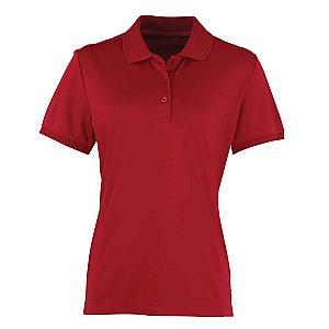 Premier Ladies Coolchecker® Piqué Polo Shirt - Burgundy