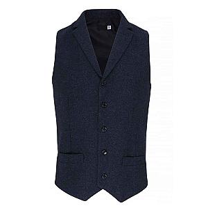 Premier Herringbone Waistcoat - Navy