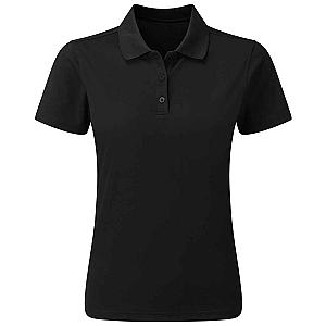 Premier Ladies Spun Dyed Recycled Polo Shirt - Black