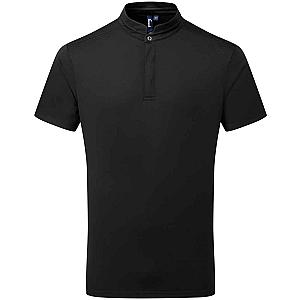 Premier Essential Coolchecker® Short Sleeve Chef's Shirt - Black