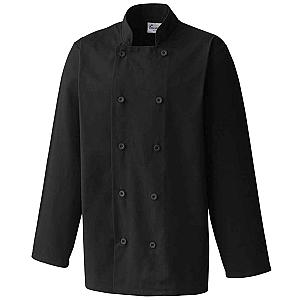 Premier Long Sleeve Chef's Jacket - Black