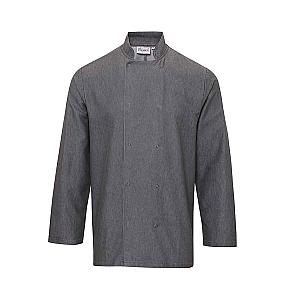 Premier Denim Chef's Jacket - Grey Denim
