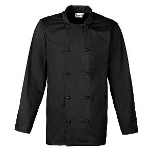 Premier Unisex Cuisine Chef's Jacket - Black
