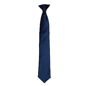 Premier 'Colours' Satin Clip Tie - Navy