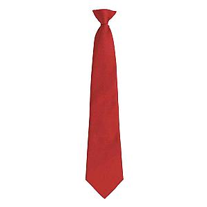 Premier 'Colours' Fashion Clip Tie - Red