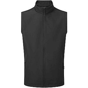 Premier Windchecker® Recycled Printable Soft Shell Gilet - Black