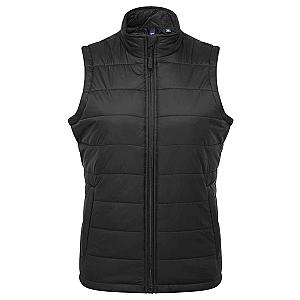 Premier Ladies Recyclight® Padded Gilet - Black