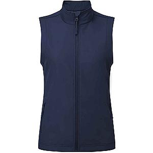 Premier Ladies Windchecker® Recycled Printable Soft Shell Gilet - Navy