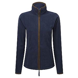 Premier Ladies Artisan Fleece Jacket - Navy/Brown