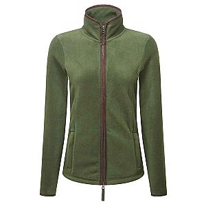 Premier Ladies Artisan Fleece Jacket - Moss Green/Brown