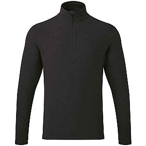 Premier Unisex Recyclight® 1/4 Zip Fleece - Black