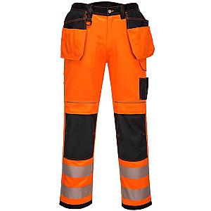 Portwest PW3 Hi-Vis Trousers - Orange/Black