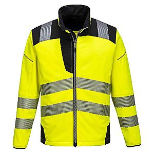 Portwest PW3 Hi-Vis Soft Shell Jacket - Yellow/Black