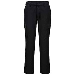Portwest Stretch Slim Combat Trousers - Black