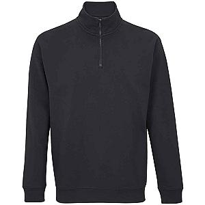 SOL'S Unisex Conrad 1/4 Zip Sweatshirt - Black