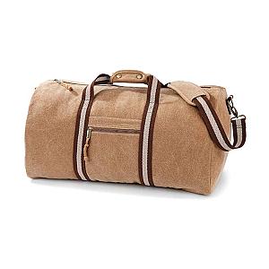 Quadra Vintage Canvas Holdall - Sahara