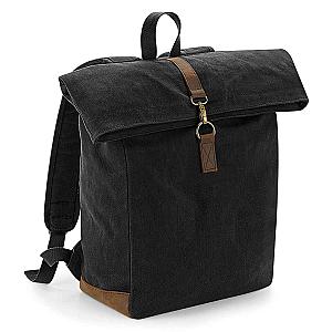 Quadra Heritage Waxed Canvas Backpack - Black