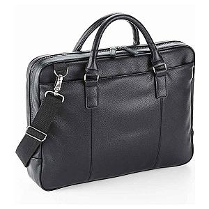 Quadra NuHide® Slimline Laptop Briefcase - Black