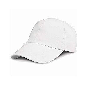 Result Low Profile Heavy Brushed Cotton Cap - White