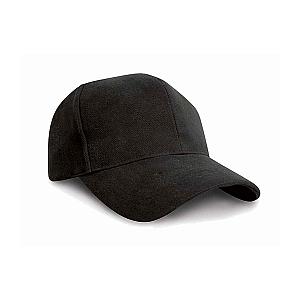 Result Pro-Style Heavy Brushed Cotton Cap - Black