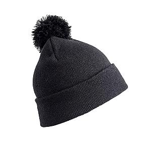 Result Core Kids Pom Pom Beanie - Black