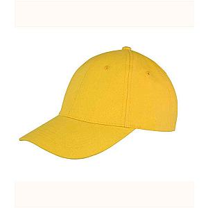 Result Memphis Brushed Cotton Cap - Yellow
