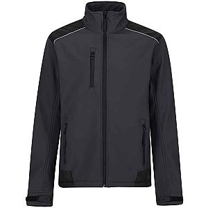 Regatta Sandstorm Soft Shell Workwear Jacket - Seal Grey/Black