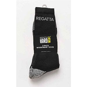 Regatta 3 Pack Workwear Socks - Black