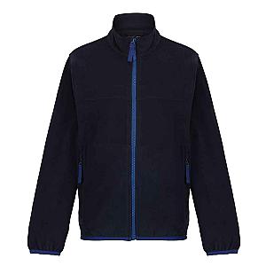 Regatta Kids Full Zip Micro Fleece Jacket - Navy/New Royal Blue