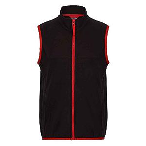 Regatta Kids Micro Fleece Bodywarmer - Black/Classic Red