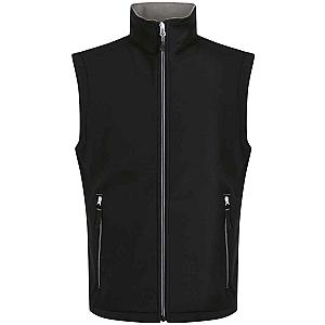 Regatta Ascender Two Layer Soft Shell Bodywarmer - Black/Mineral Grey