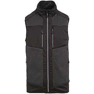 Regatta E-Volve Unisex Knit Effect Stretch Bodywarmer - Ash/Black