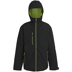 Regatta Navigate Waterproof Insulated Jacket - Black/Lime Green